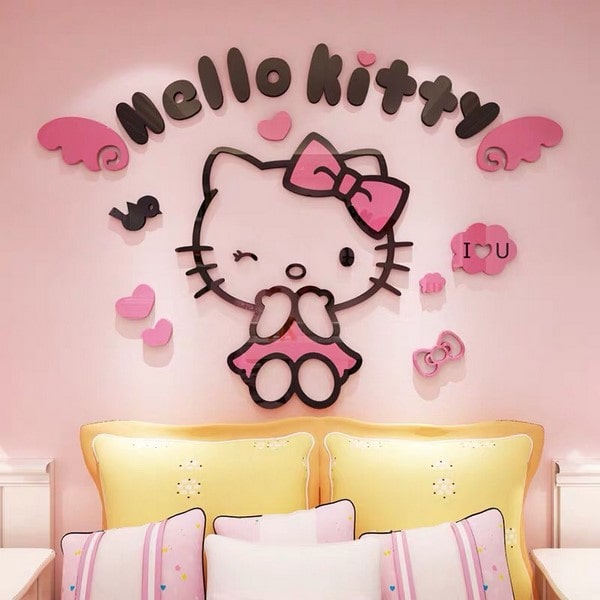 giay dan tuong Hello Kitty (1)